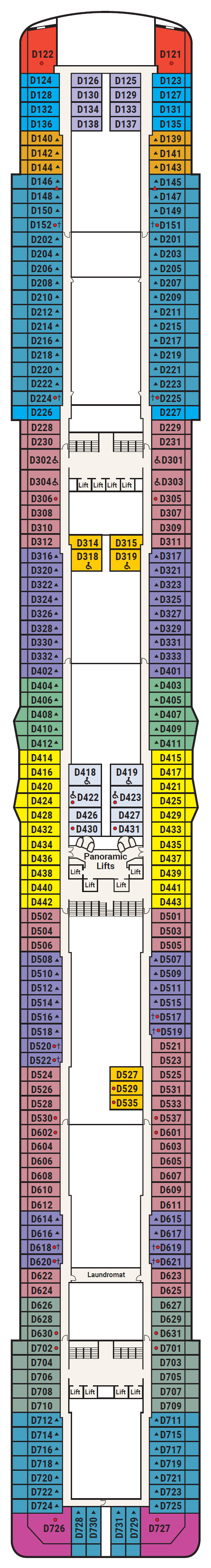 Deck plan for Deck 9 - Dolphin