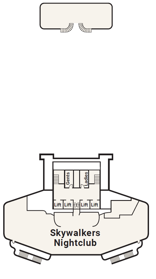 Deck plan for Deck 18 - Sky