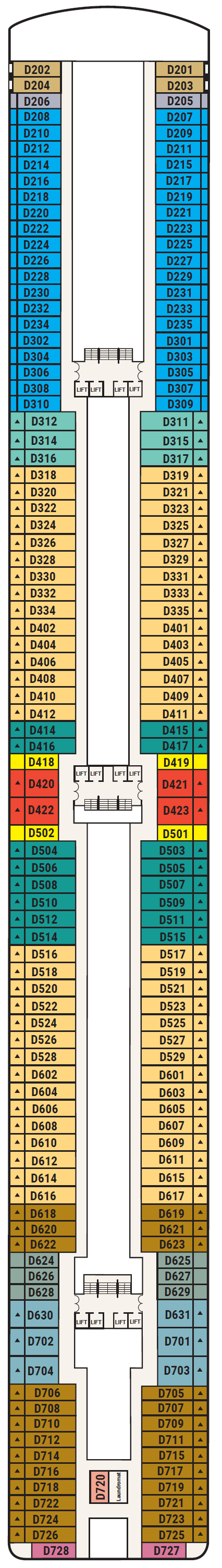 Deck plan for Deck 9 - Dolphin
