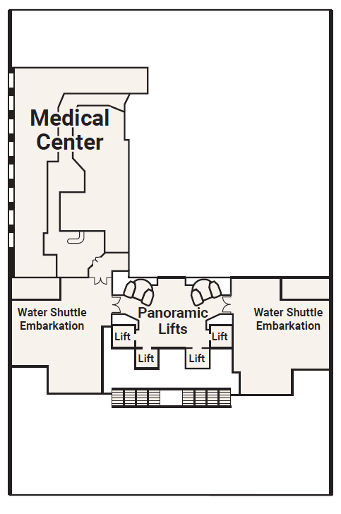Deck plan for Deck 4 - Gala