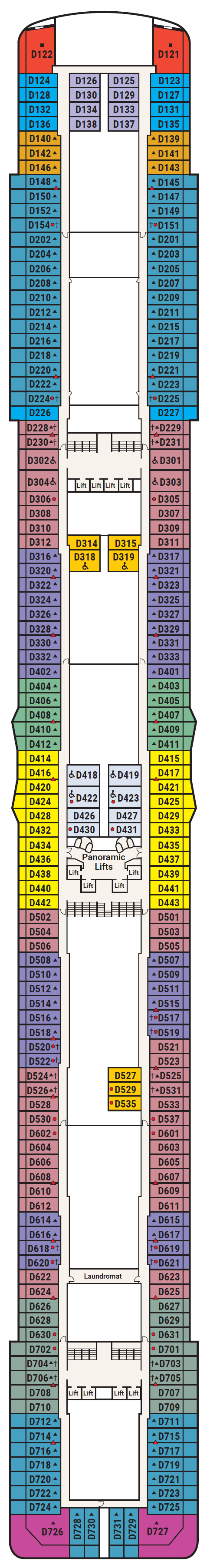 Deck plan for Deck 9 - Dolphin
