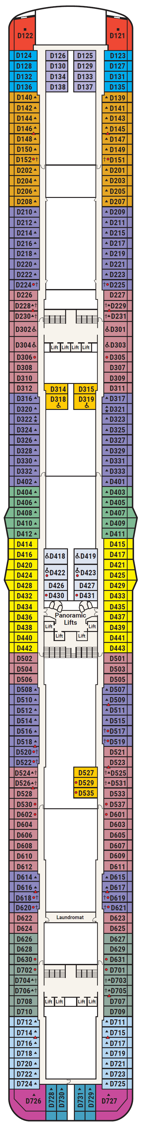 Deck plan for Deck 9 - Dolphin