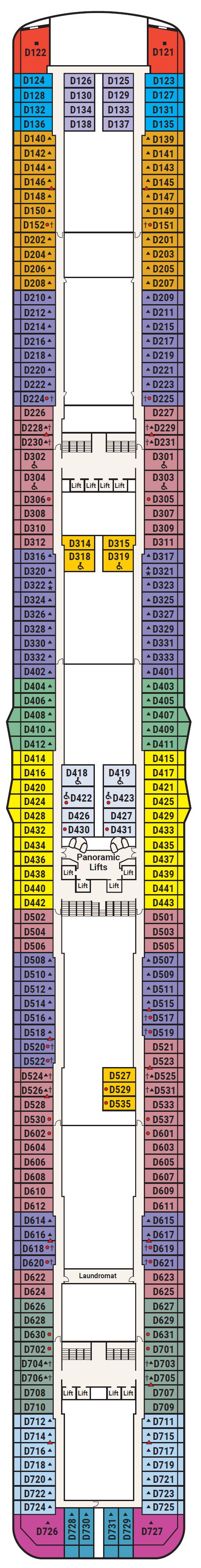 Deck plan for Deck 9 - Dolphin