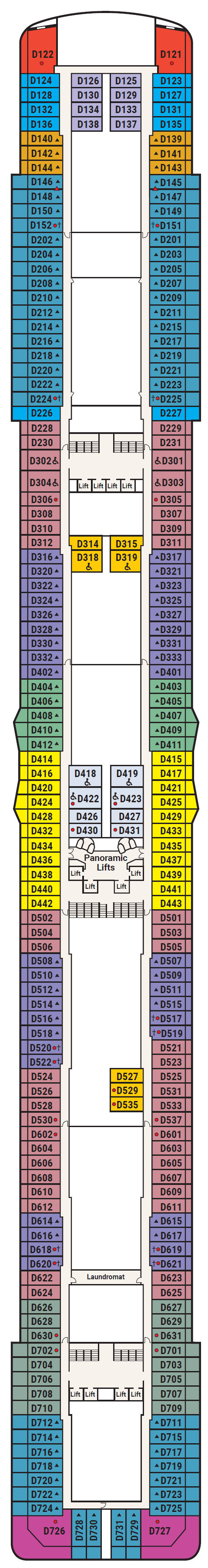 Deck plan for Deck 9 - Dolphin