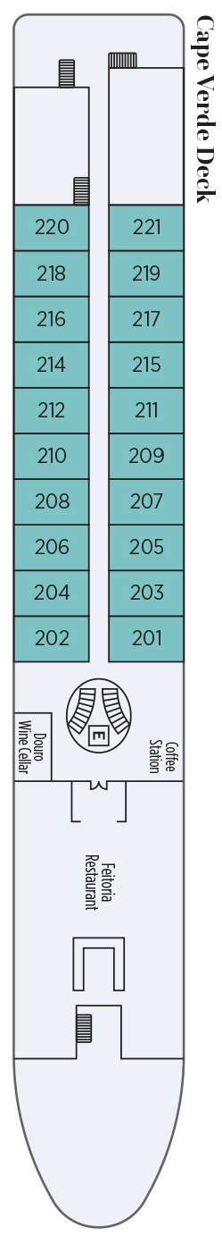 Deck plan for Cape Verde Deck
