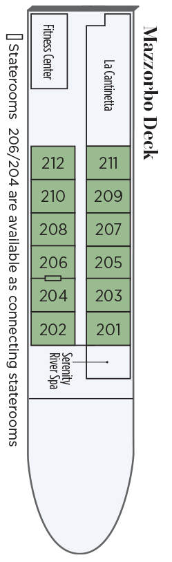 Deck plan for Mazzorbo Deck