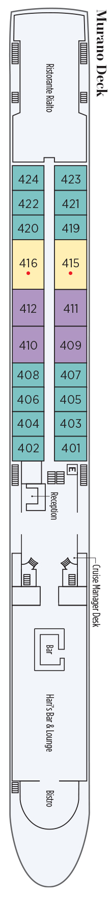 Deck plan for Murano Deck