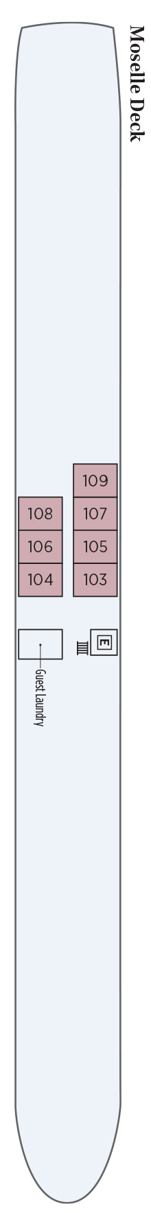 Deck plan for Moselle Deck