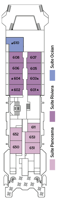 Deck plan for Deck 6