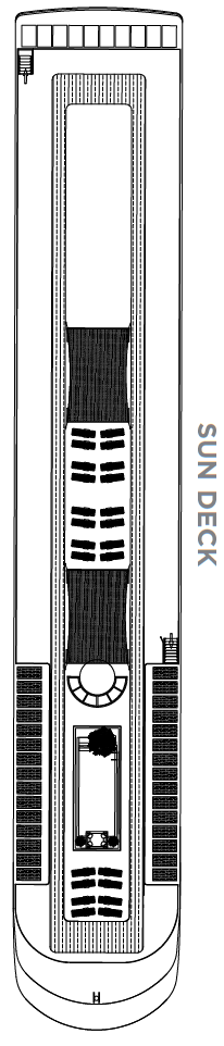 Deck plan for Sun Deck