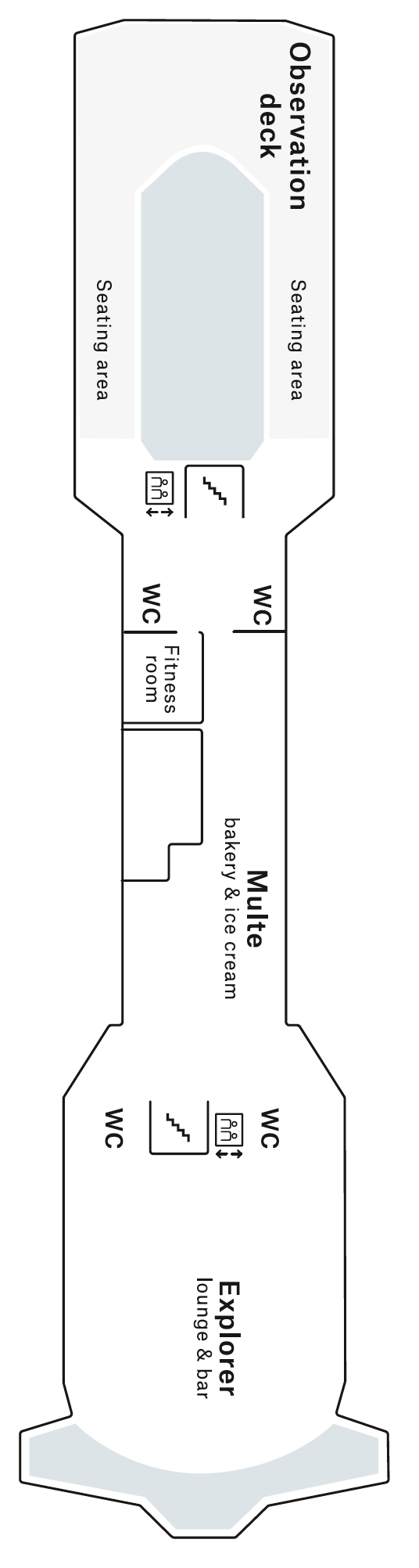 Deck plan for Deck 7
