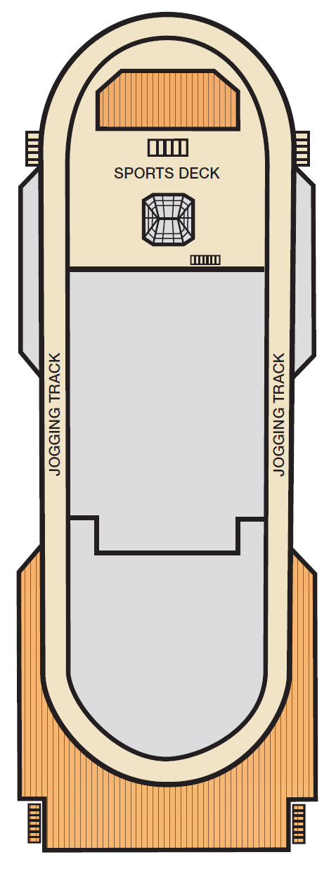 Deck plan for Deck 11 Spa