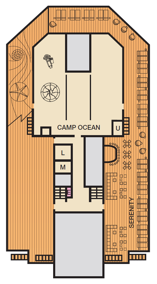 Deck plan for Deck 12 Sun