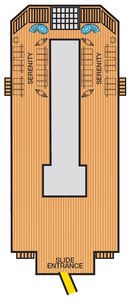 Deck plan for Deck 14 Sky