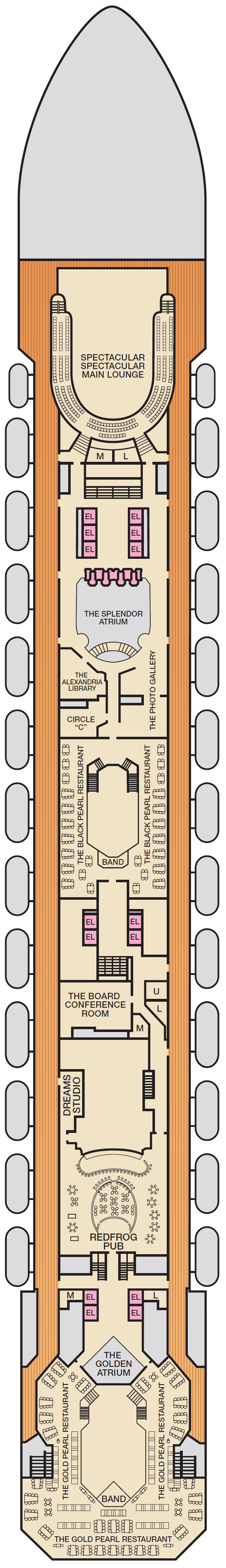 Deck plan for Deck 4 Atlantic
