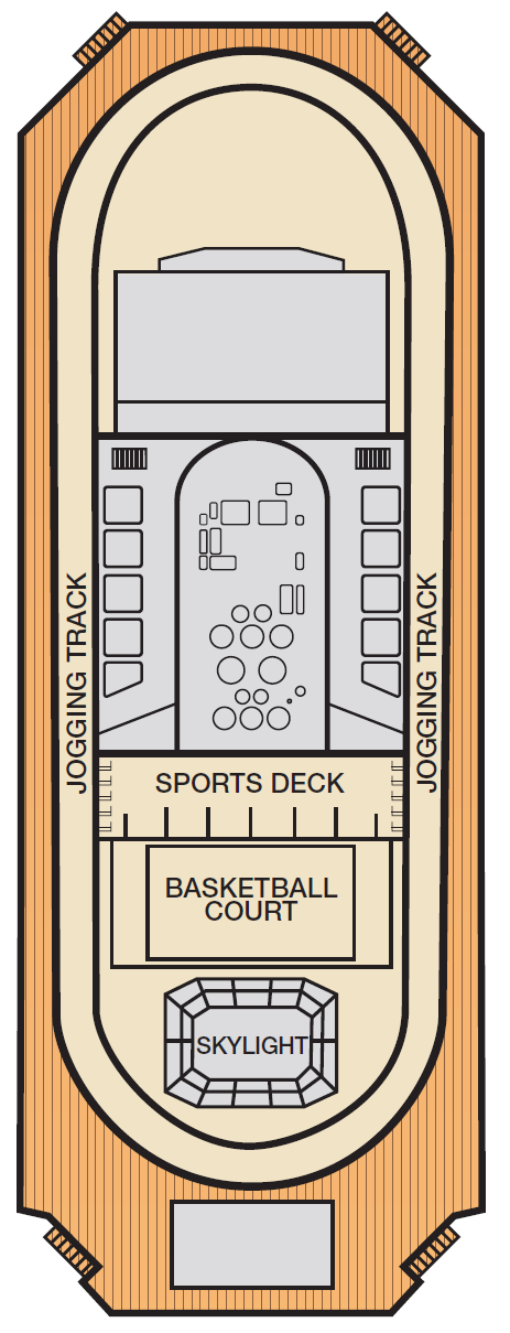 Deck plan for Deck 12 Sun