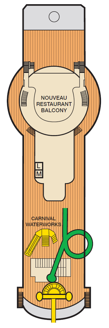 Deck plan for Deck 11 Sport - Aft