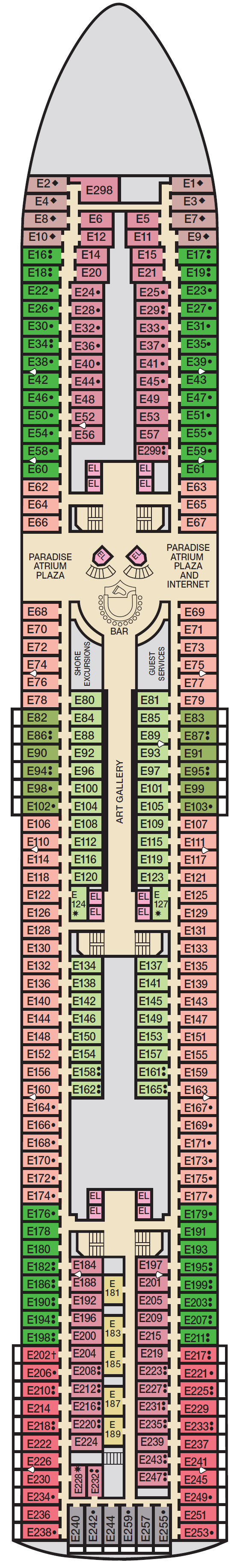 Deck plan for Deck 7 - EMPRESS