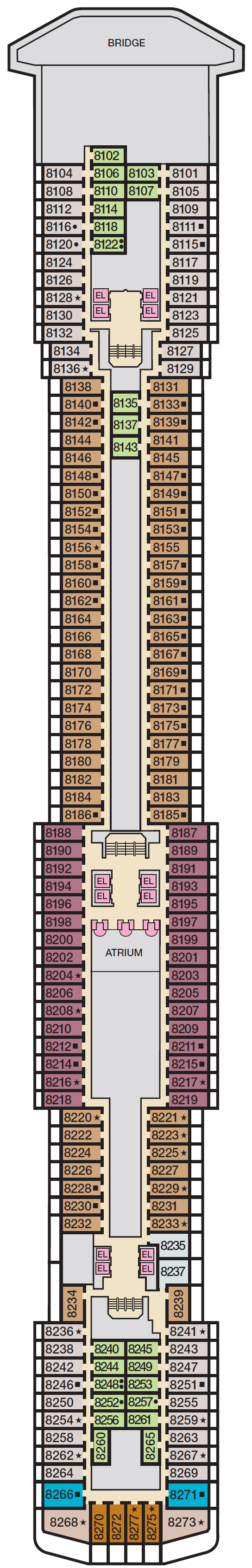 Deck plan for PANORAMA