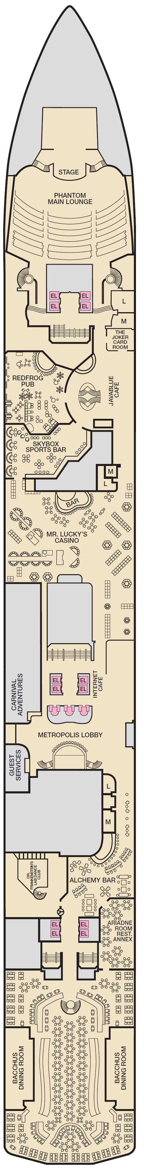 Deck plan for PROMENADE