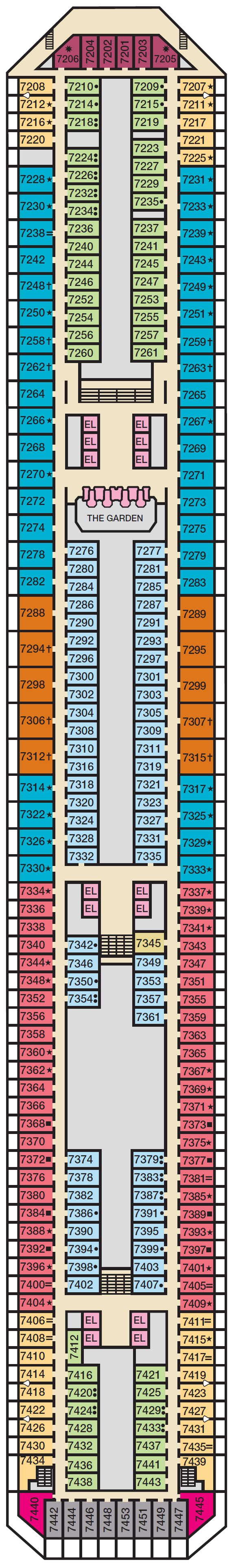 Deck plan for EMPRESS
