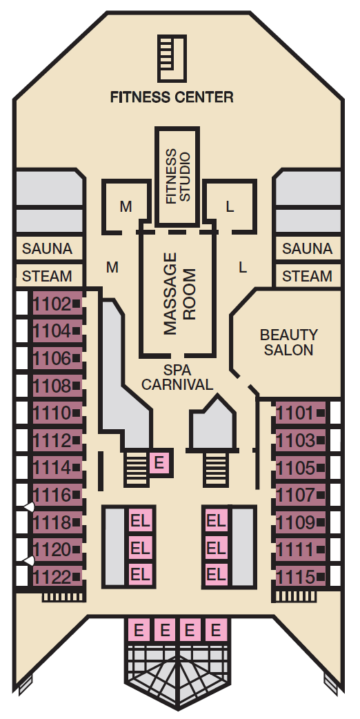 Deck plan for SPA