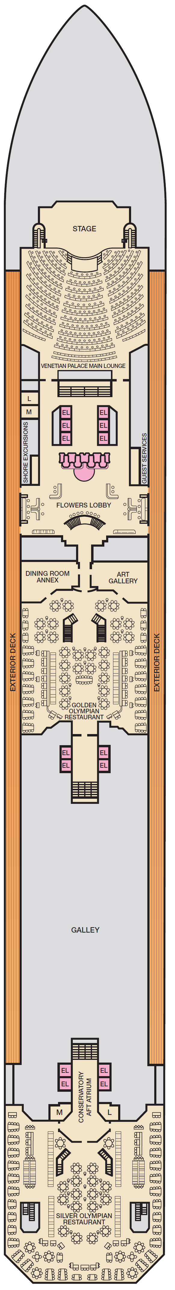 Deck plan for LOBBY
