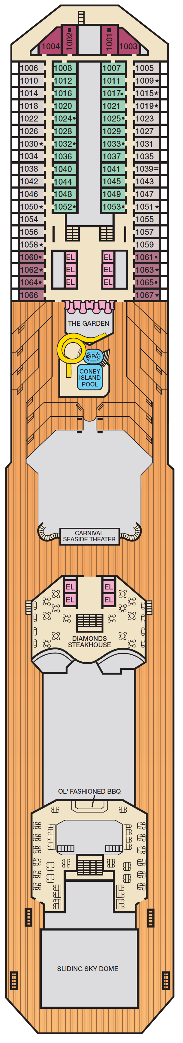 Deck plan for PANORAMA