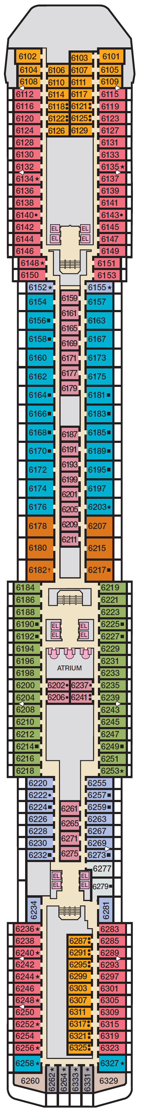 Deck plan for EMPRESS