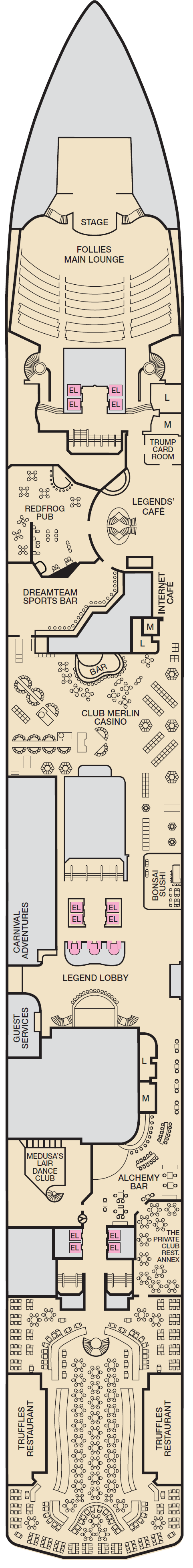 Deck plan for PROMENADE