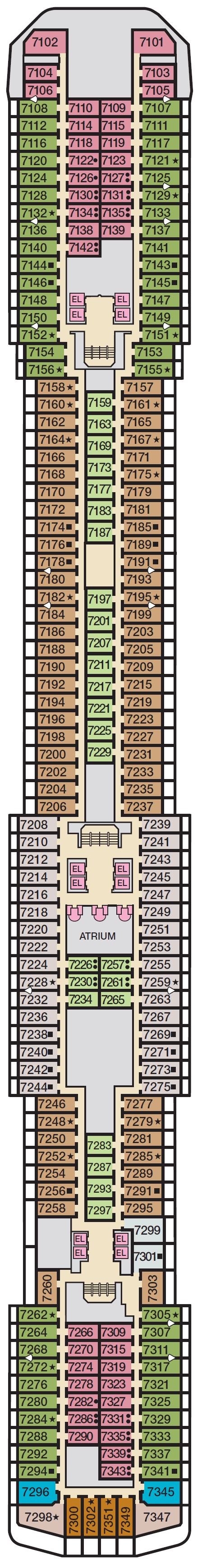 Deck plan for VERANDAH