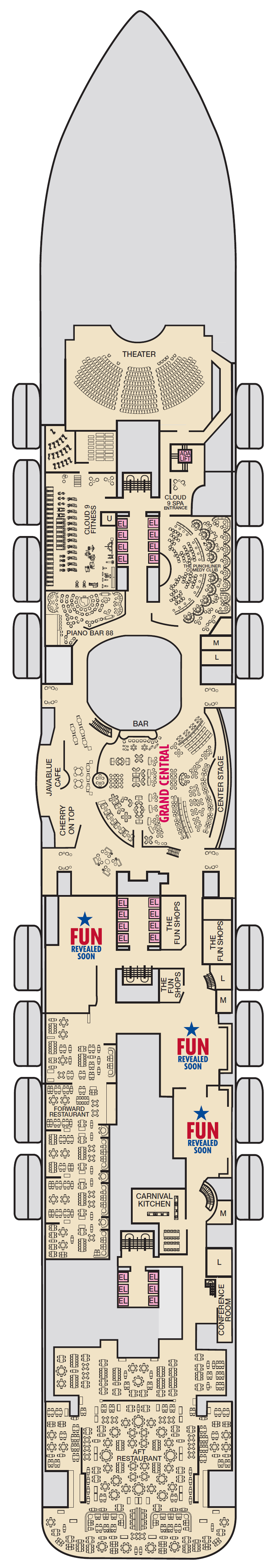 Deck plan for Deck 6
