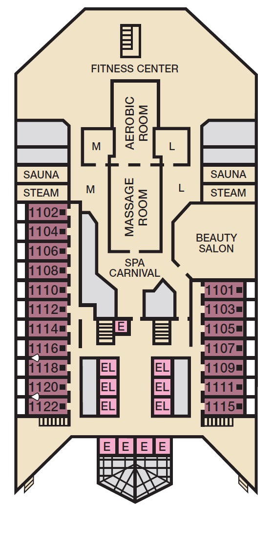 Deck plan for SPA
