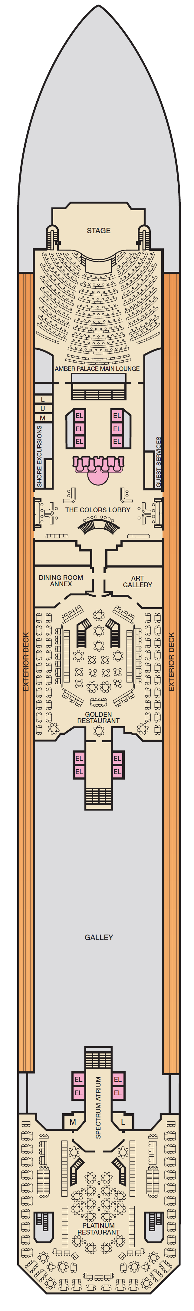 Deck plan for LOBBY