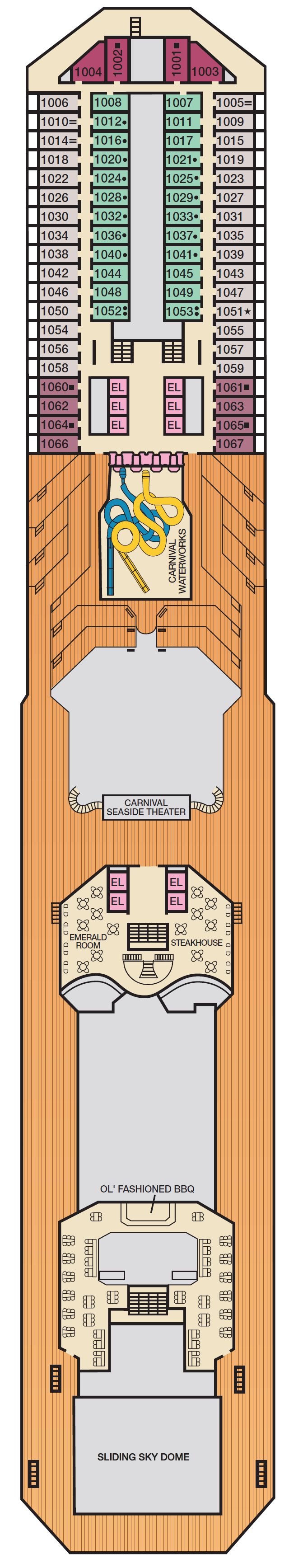 Deck plan for PANORAMA