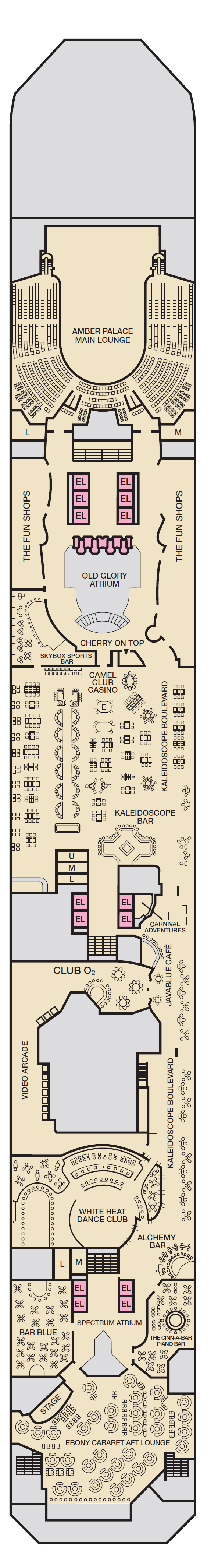 Deck plan for PROMENADE