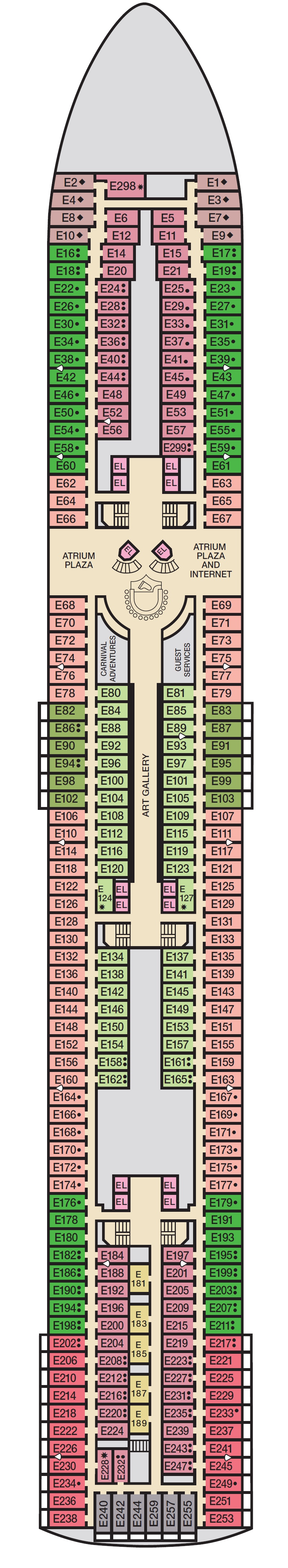 Deck plan for Deck 7 EMPRESS