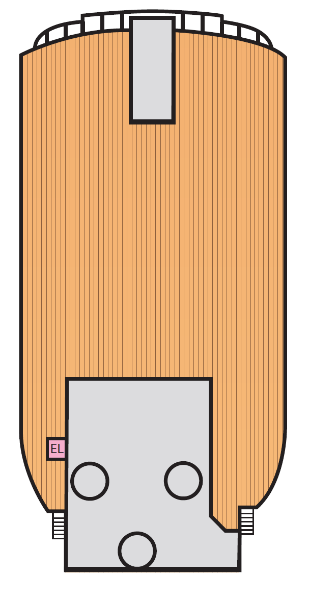 Deck plan for Deck 15 Sun