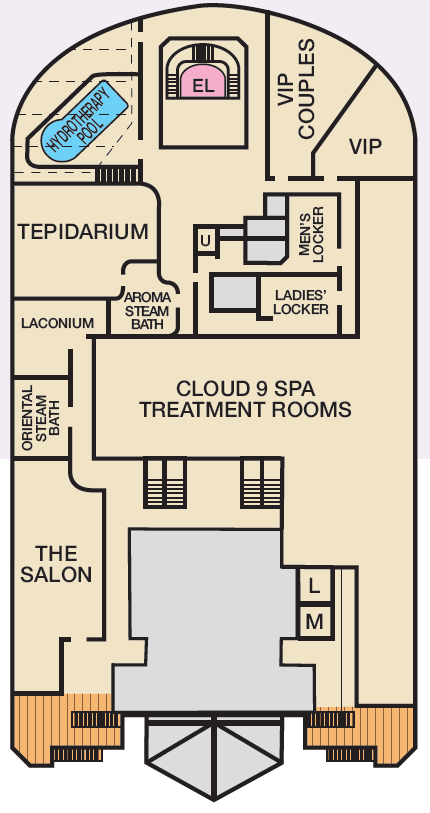 Deck plan for Deck 14