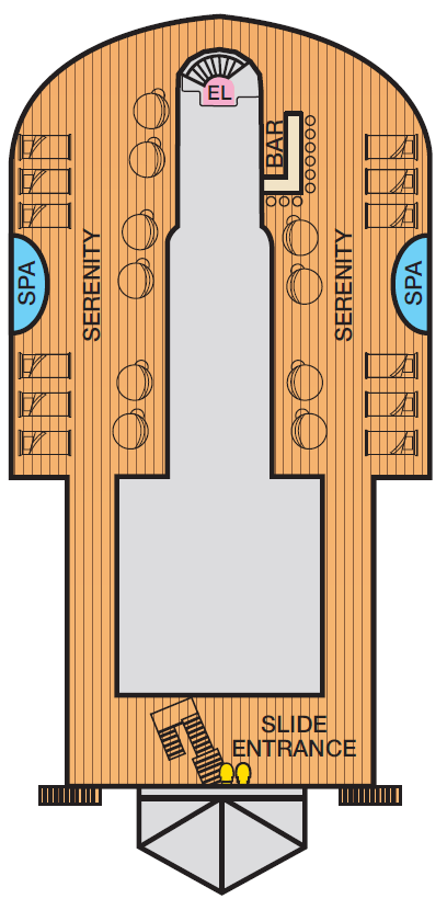Deck plan for Deck 15 Serenity