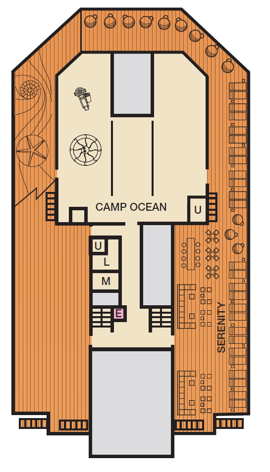 Deck plan for FORWARD SUN deck 12