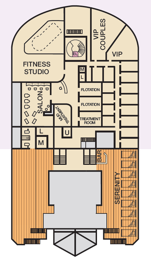 Deck plan for FORWARD SUN
