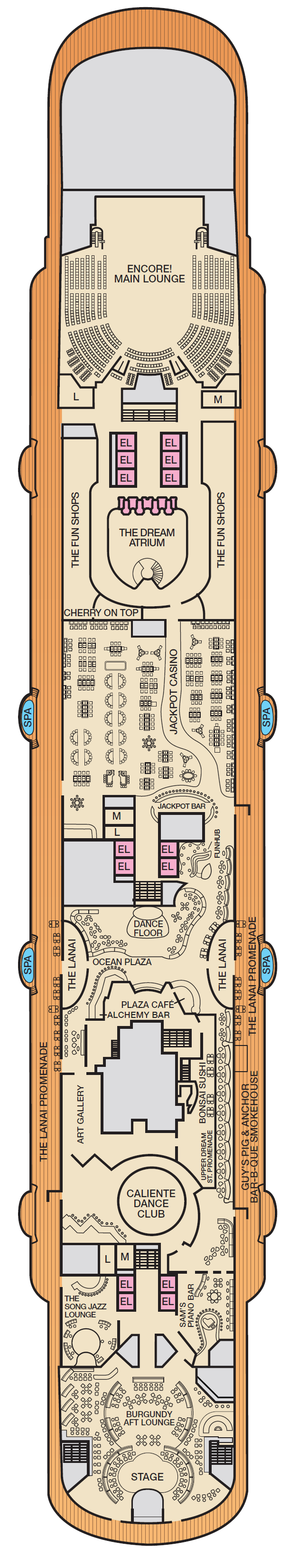 Deck plan for PROMENADE