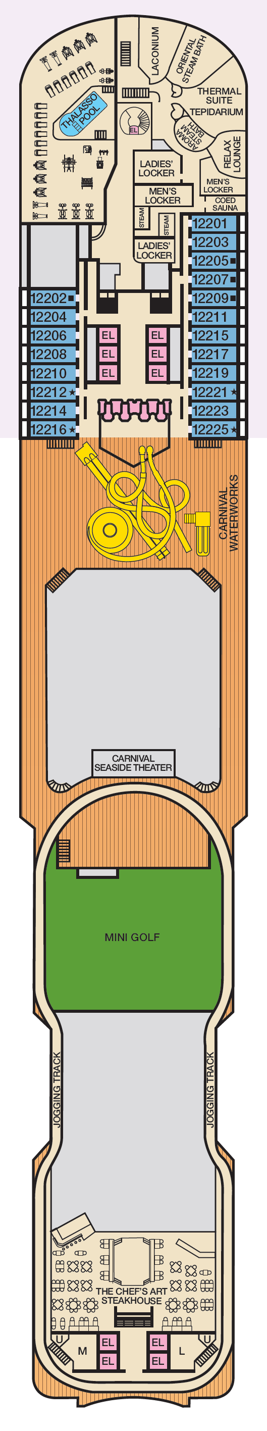 Deck plan for SPA