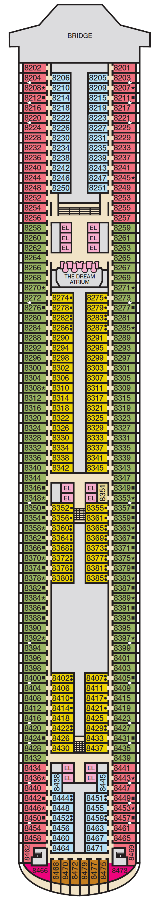 Deck plan for VERANDAH
