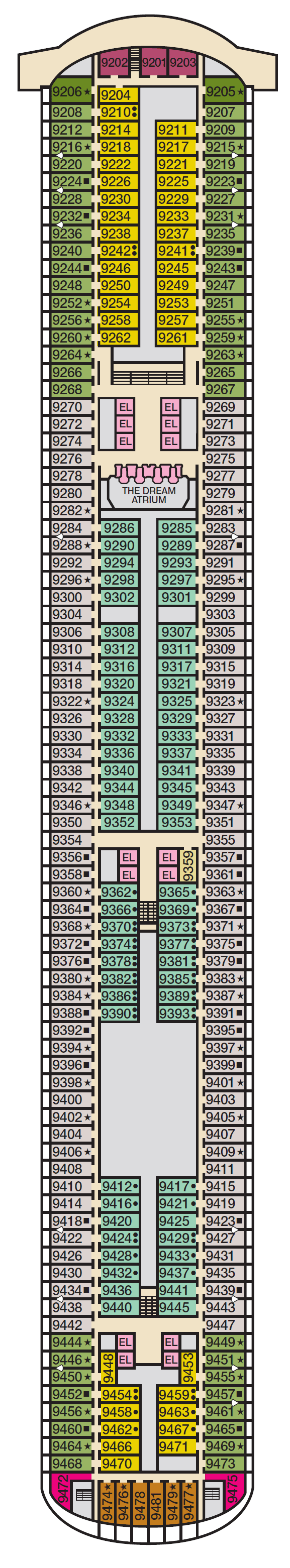 Deck plan for VISTA
