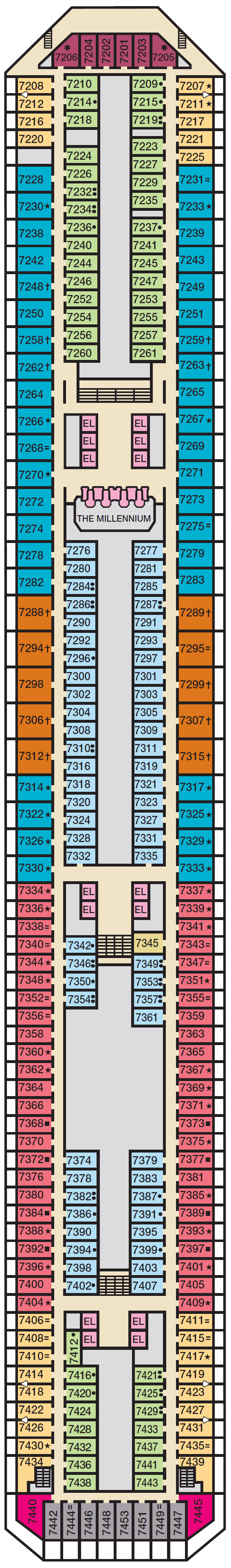 Deck plan for EMPRESS