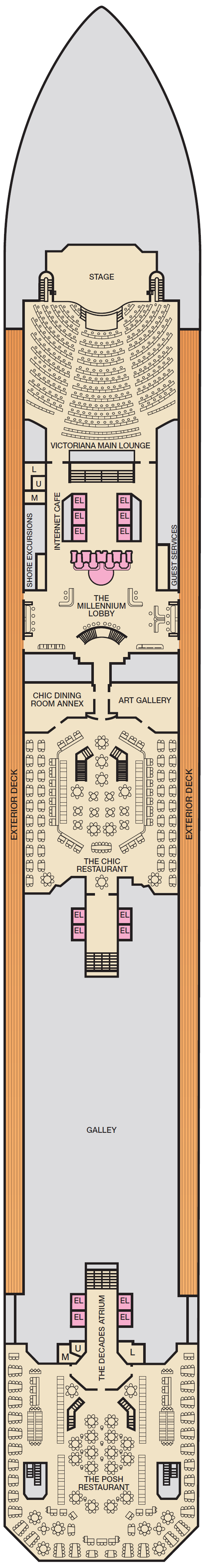 Deck plan for LOBBY