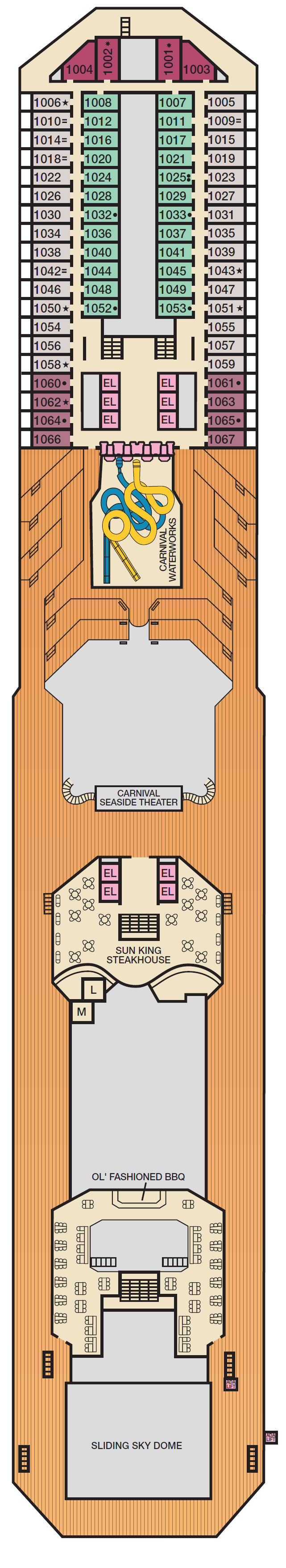 Deck plan for PANORAMA