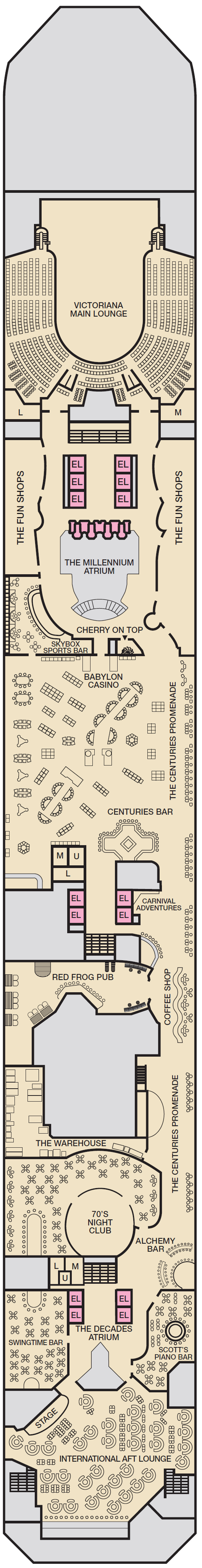 Deck plan for PROMENADE